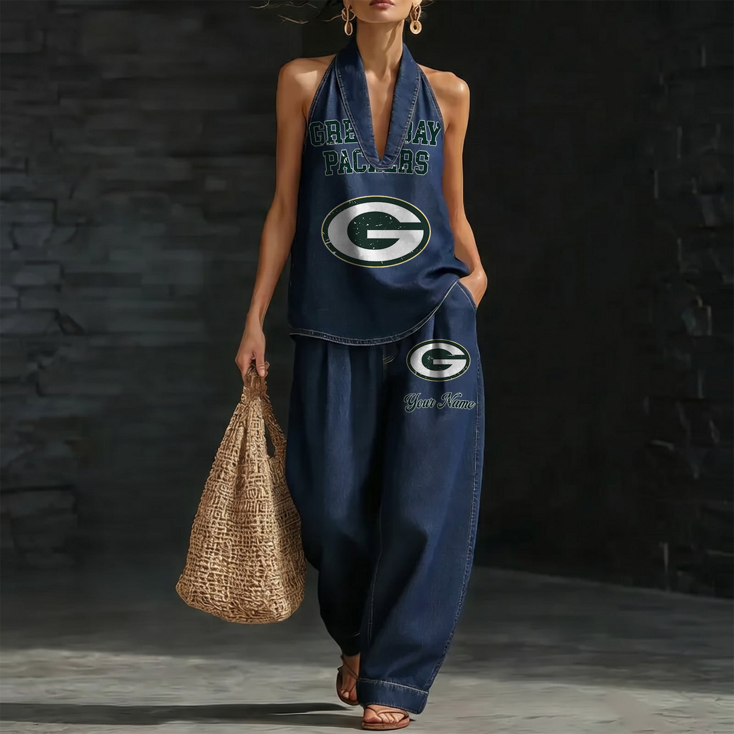 GB x NFL Women's Vintage Washed Denim Suit DATND TANTD 030626