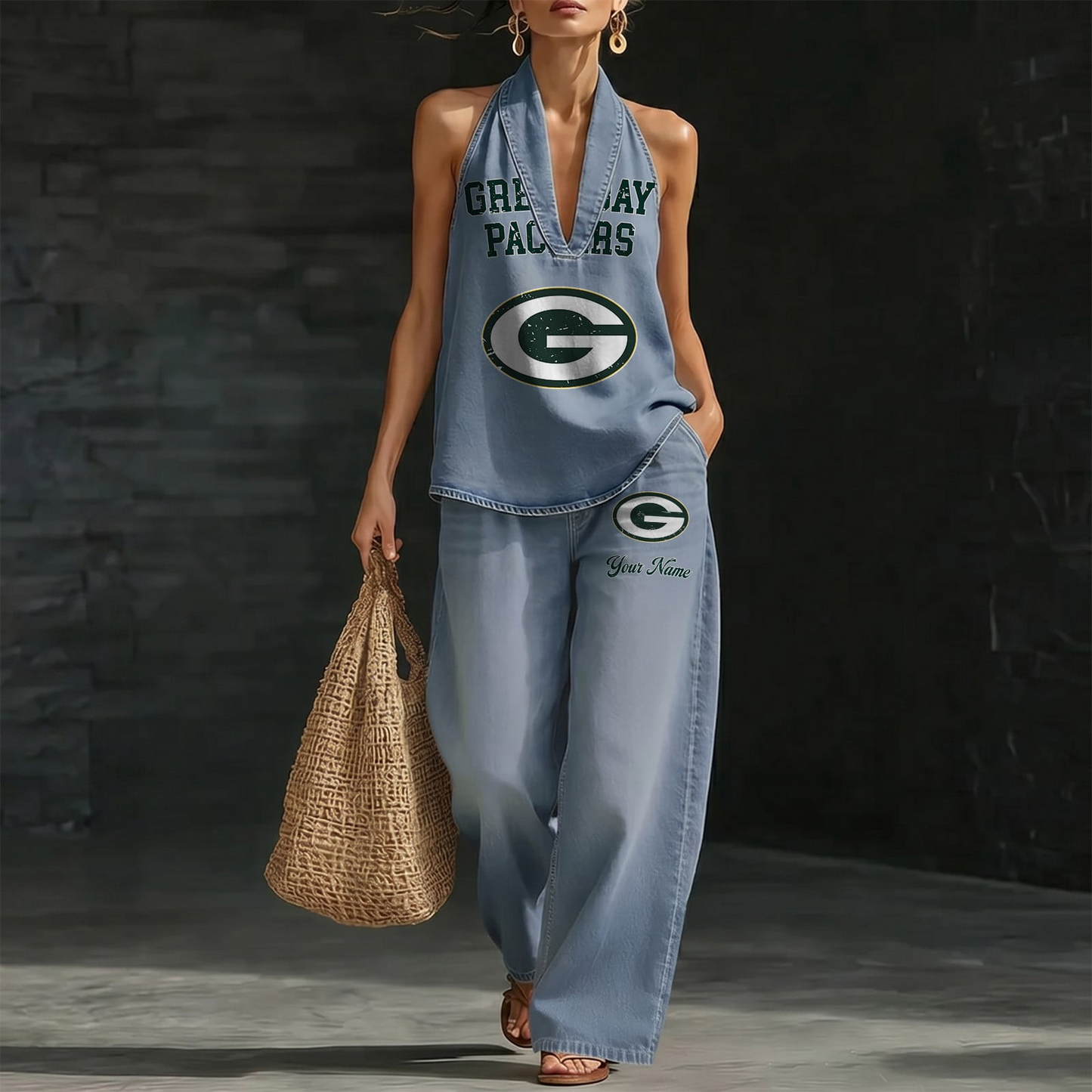 GB x NFL Women's Vintage Washed Denim Suit DATND TANTD 030626