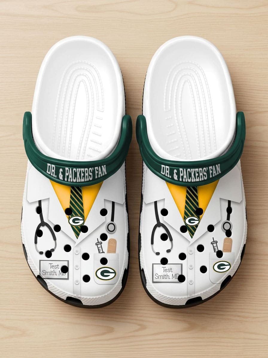 GBP PREMIUM NFL NATIONAL DOCTOR'S DAY CLOGS WITH 8 CHARMS DDT  CTND