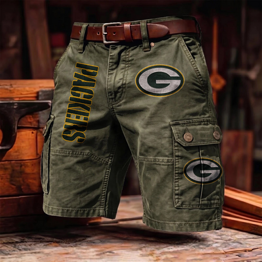 GBP x NFL Men's cotton cargo shorts 80526 LBN