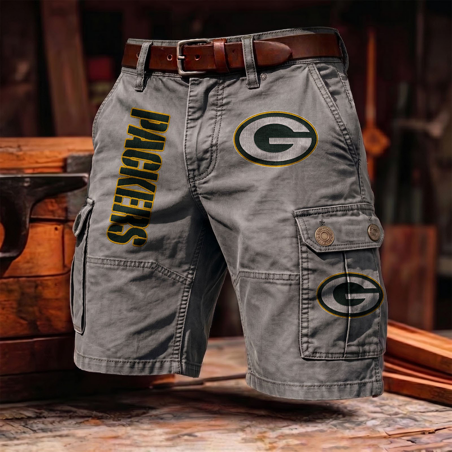 GBP x NFL Men's cotton cargo shorts 80526 LBN