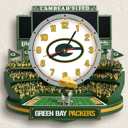 GBP x NFL Stadium Decorative 3D Visual Effect Acrylic Wall Clock DDT CTND