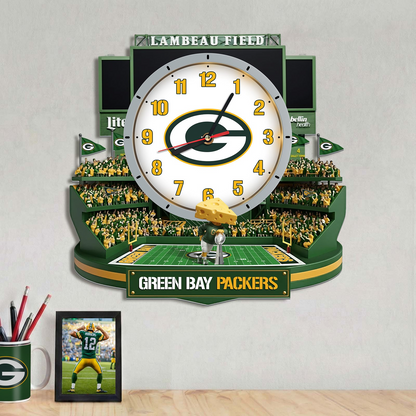 GBP x NFL Stadium Decorative 3D Visual Effect Acrylic Wall Clock DDT CTND