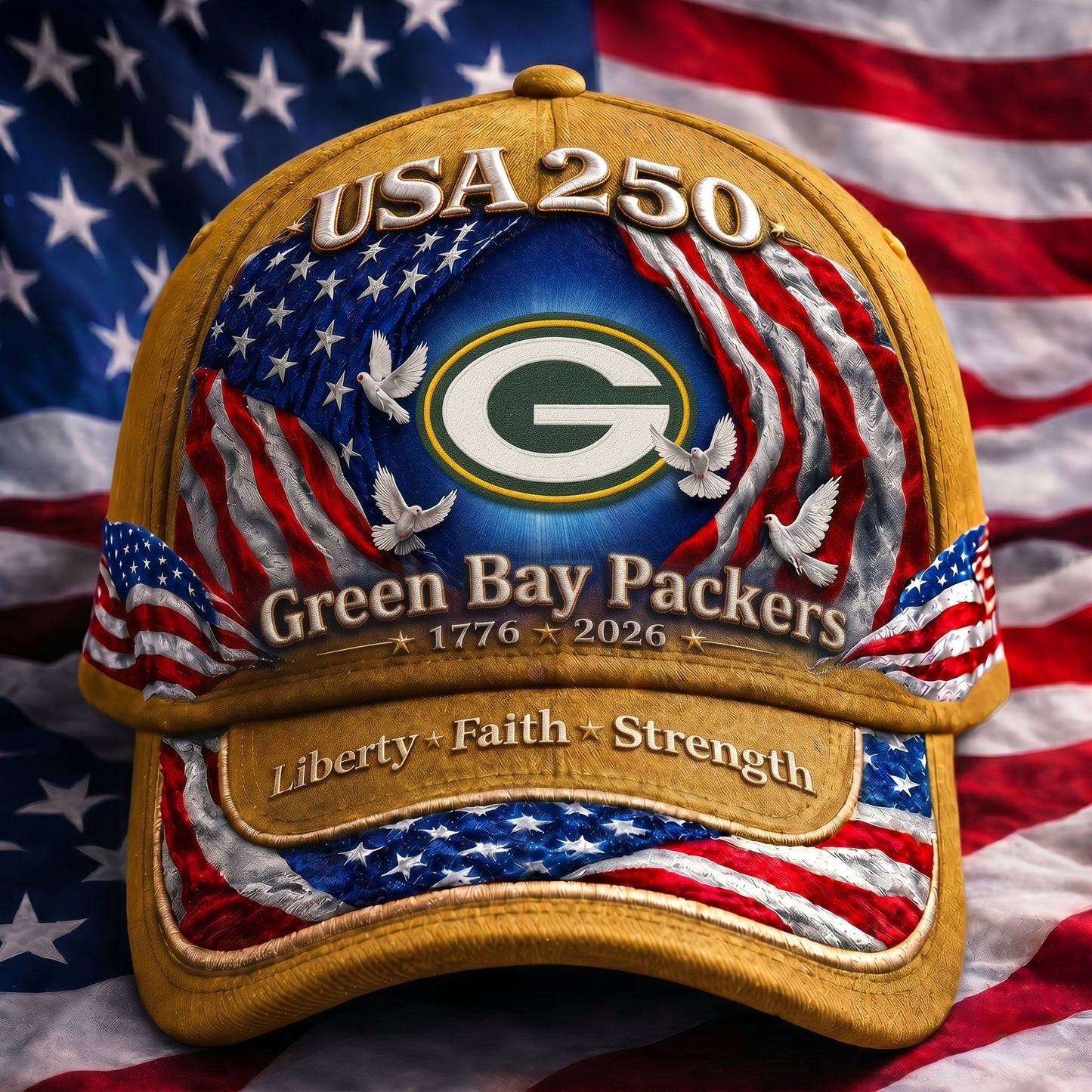 Premium NFL x GBP 250 Years  Anniversary Of Freedom  Cap 220626