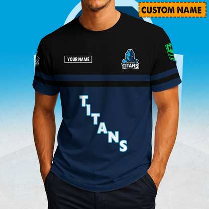 GCT x NRL Casual T Shirt Custom Name Gift For Fan DDT 190326 NTL