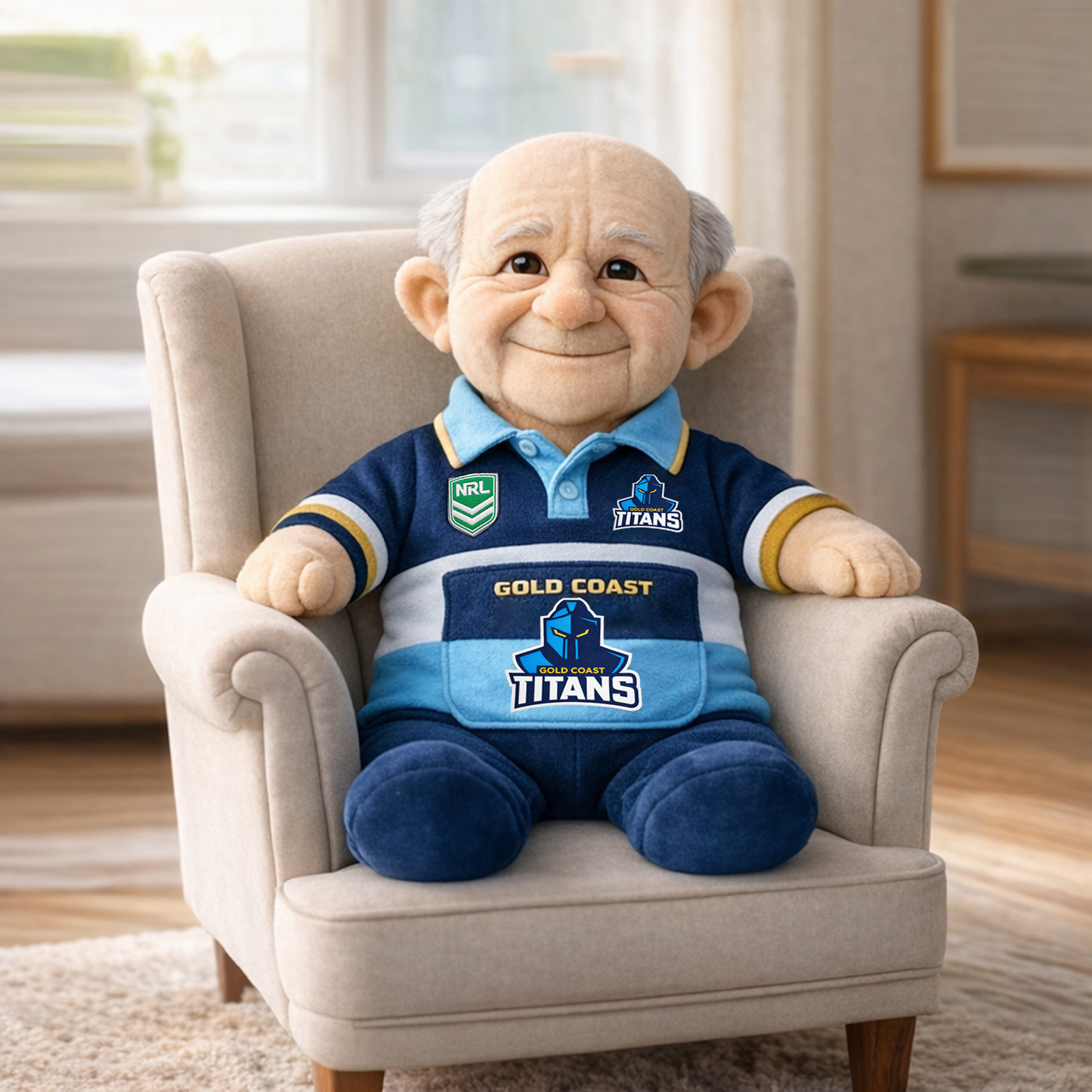 GLD x NRL Grandpa Plush Mascot DatND DVT