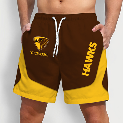 HAW x AFL Team Special Short Pants For Men Custom Name Gifts DATND TANTD 070426