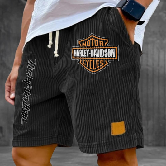 HD Motor Men's Retro Corduroy Shorts 2105 DatND DVT
