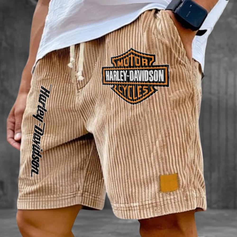 HD Motor Men's Retro Corduroy Shorts 2105 DatND DVT