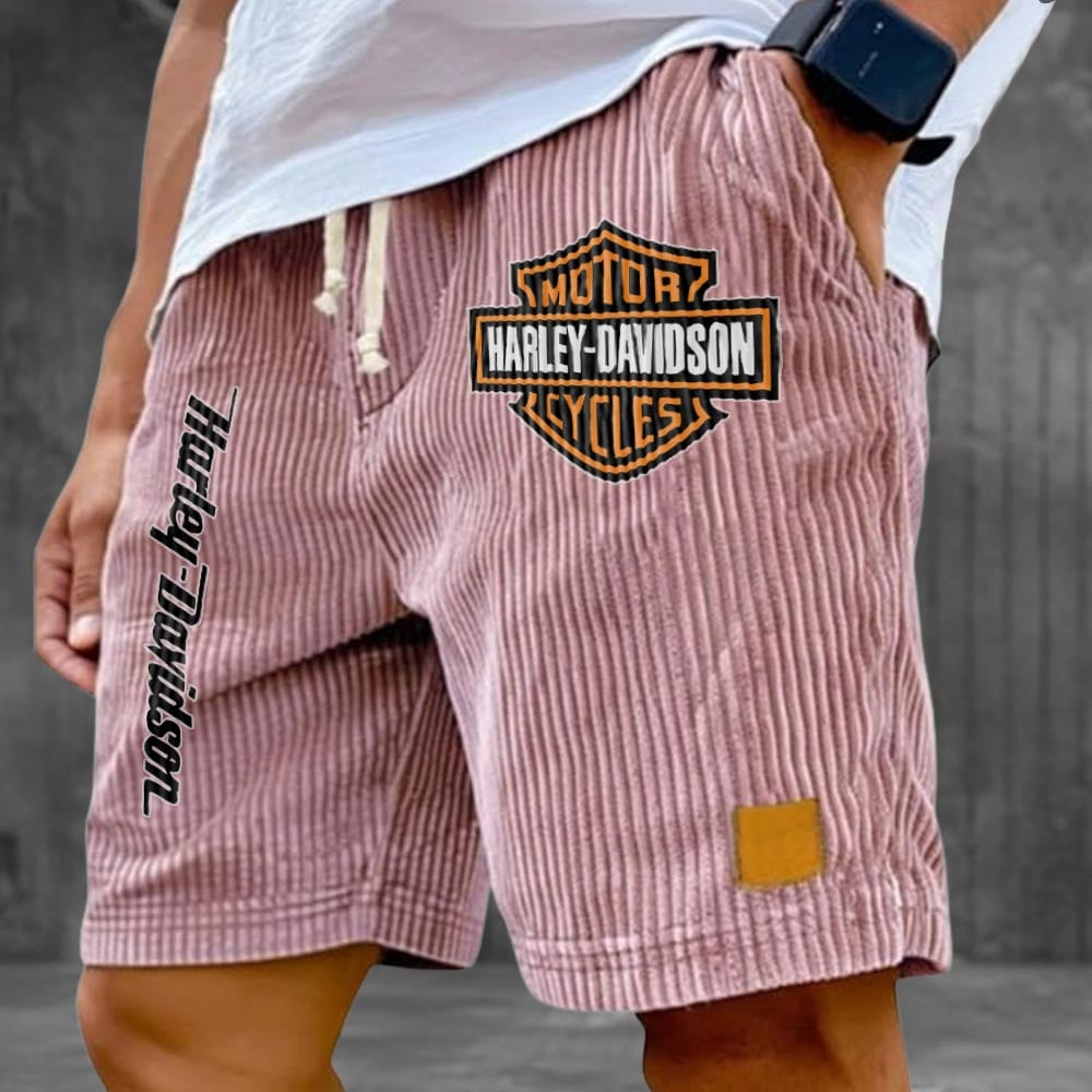 HD Motor Men's Retro Corduroy Shorts 2105 DatND DVT