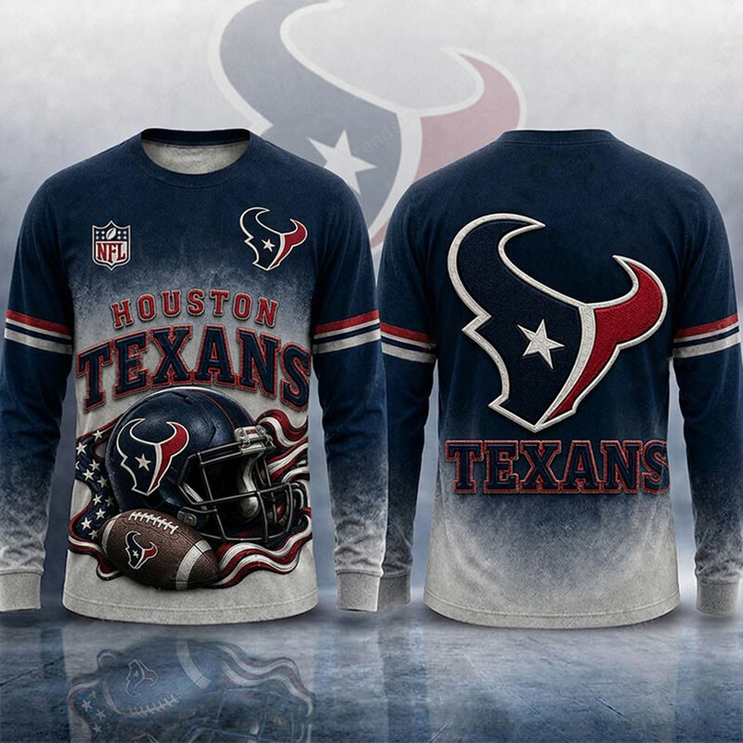 HOU x NFL 3D Shirt 1805 DatND DVT