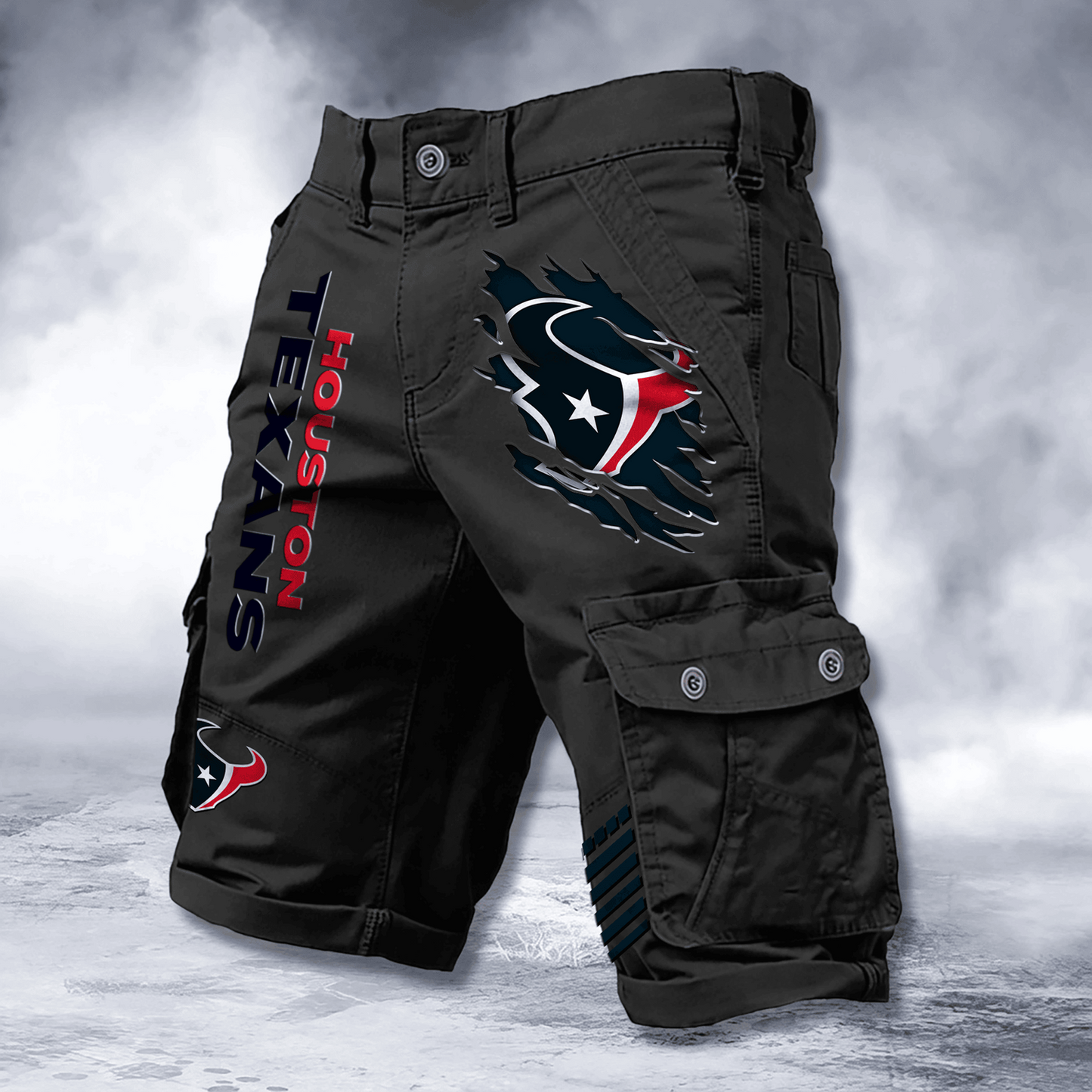 HOU x NFL Cotton Cargo Shorts DATND TANTD 2705