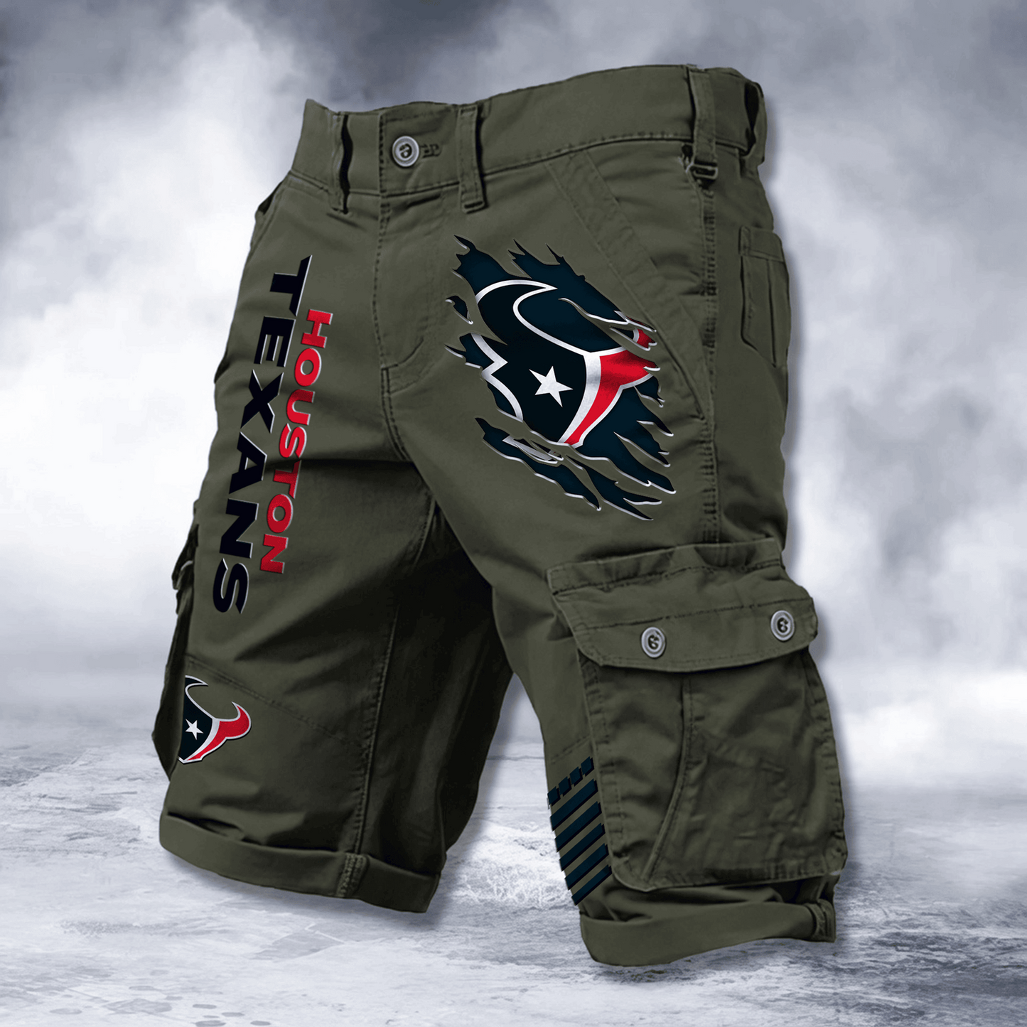 HOU x NFL Cotton Cargo Shorts DATND TANTD 2705