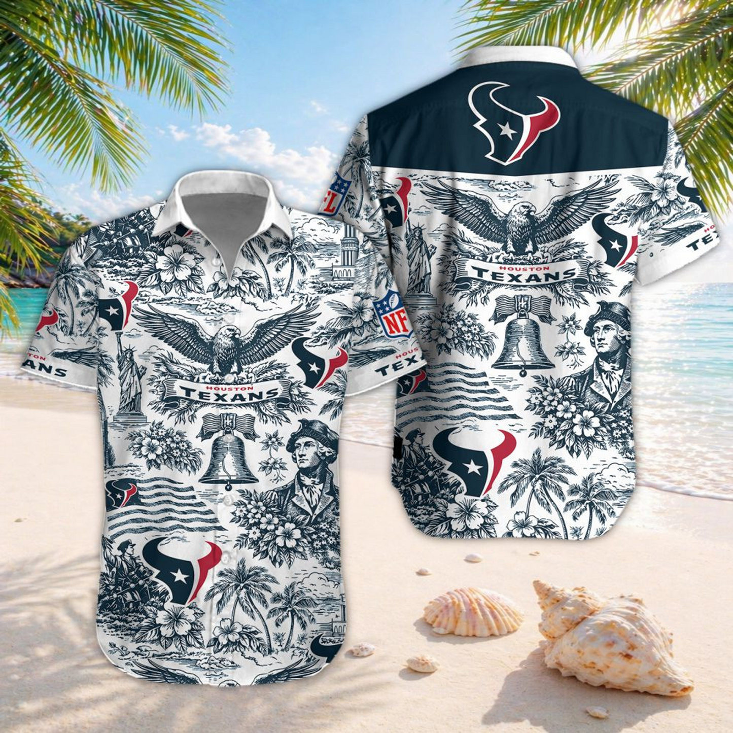 HOU x NFL Hawaiian Shirt 2006
