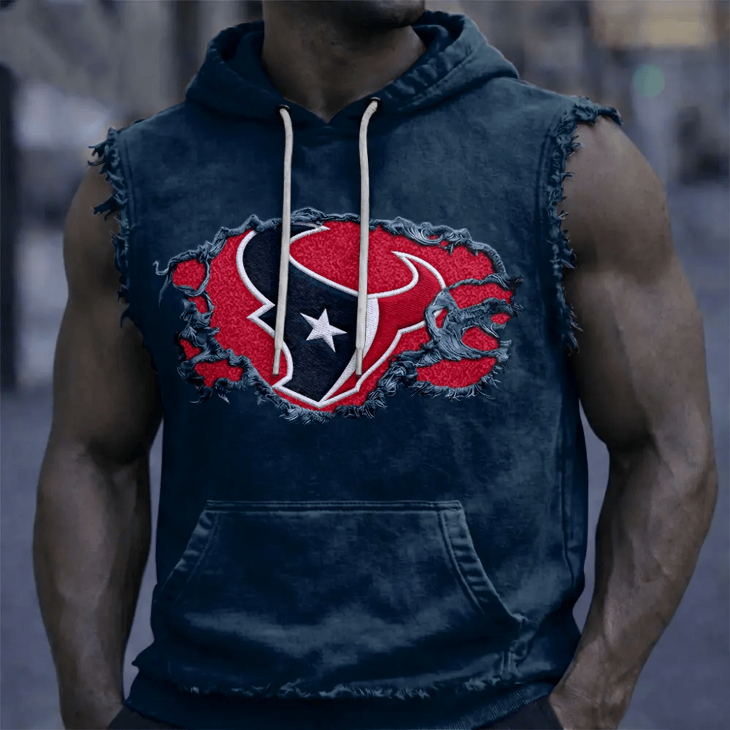 HOU x NFL Men’s Sleeveless Hoodie Tank DATND TANTD 280526