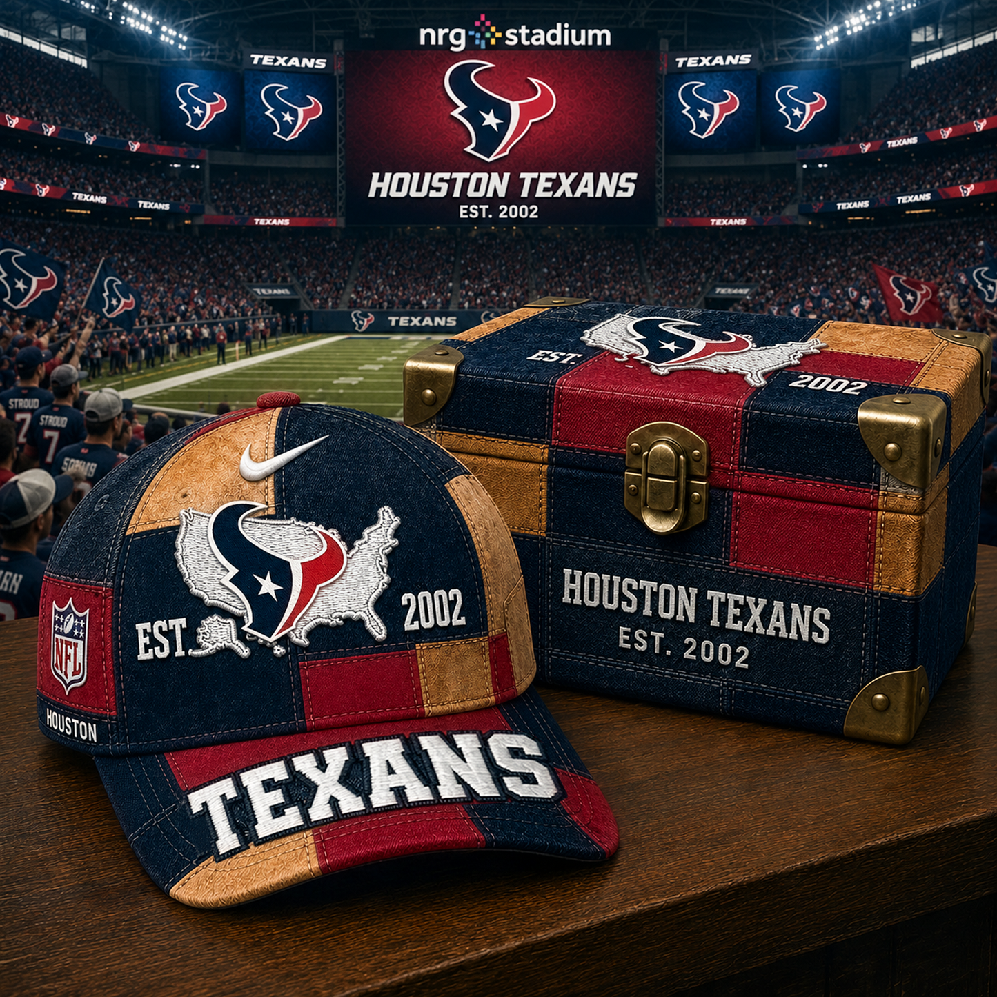 HOU x NFL Premium Heritage Game Day Classic Cap 1505 DatND DVT