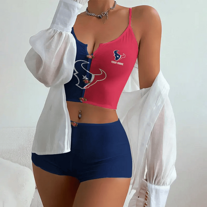 HOU x NFL Summer Full Set Woman Lingerie DATND TANTD