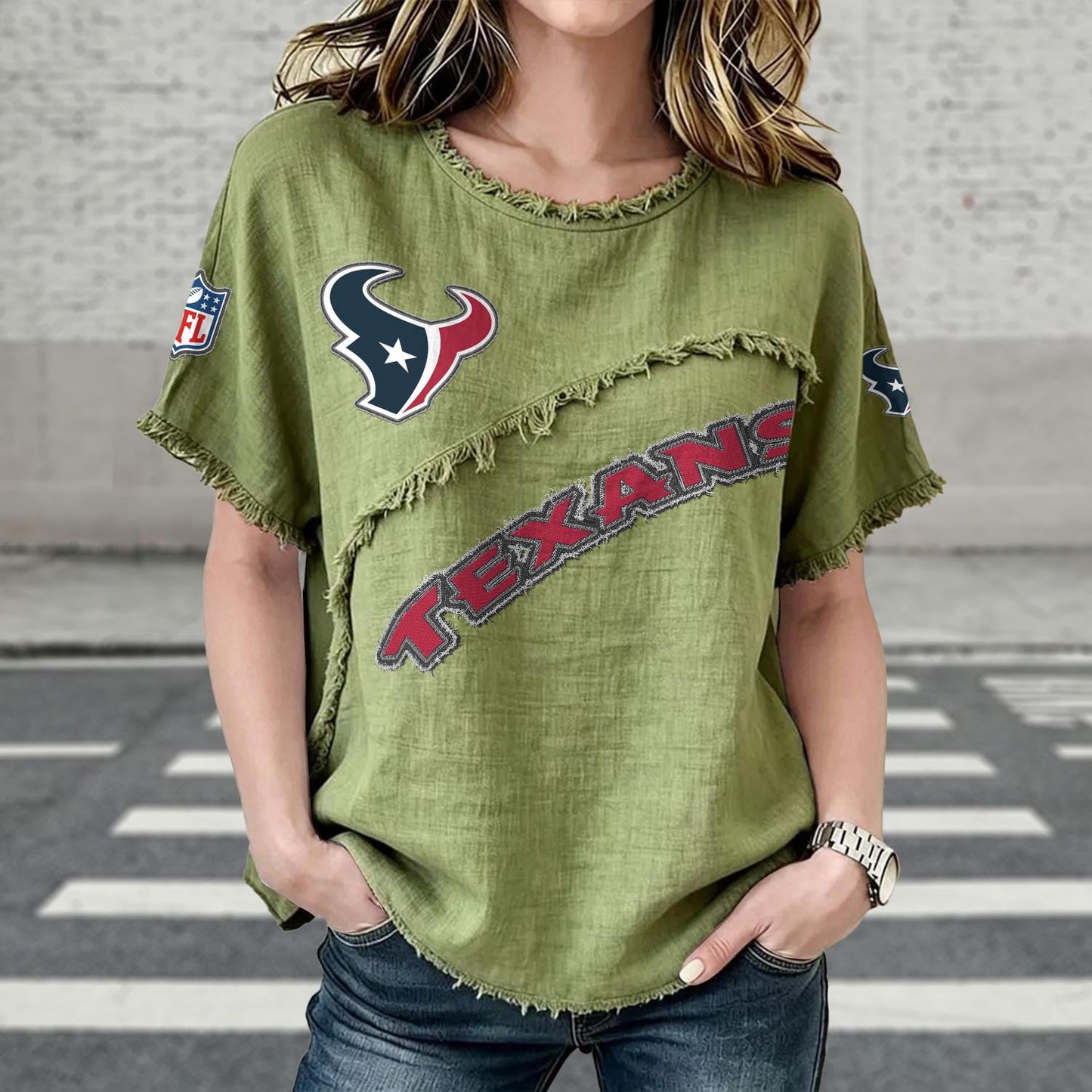 HOU x NFL Women’s Vintage O-Neck 2905 DatND DVT