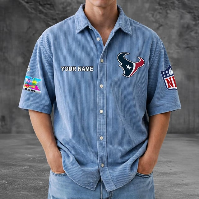 HT x NFL Men Seersucker Button Shirt DDT NTL