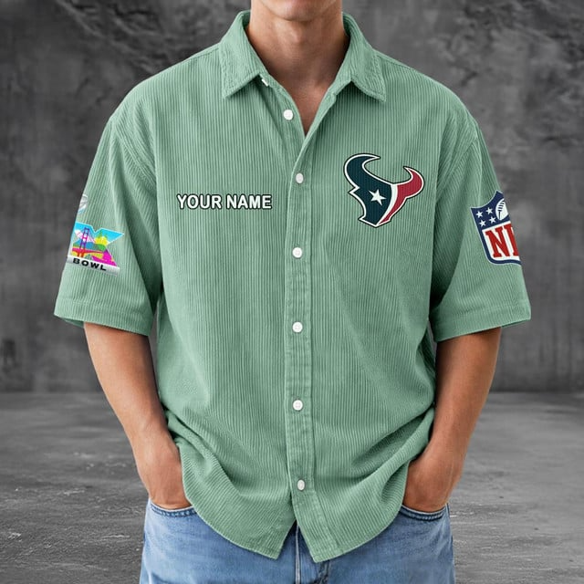 HT x NFL Men Seersucker Button Shirt DDT NTL
