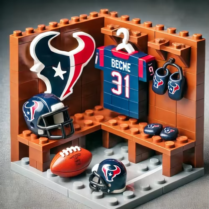 NFL Teams Custom Building Blocks Creative Peripheral Gift Model Toy Mini Changing Room Professional Football League Teams DDT HLP HLPHUONG