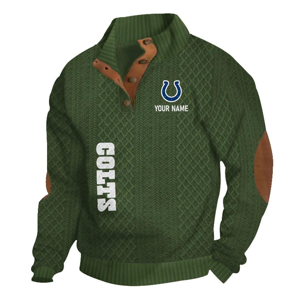 IC NFL Basic Knitted Stand Collar Sweatshirt DDT CTND
