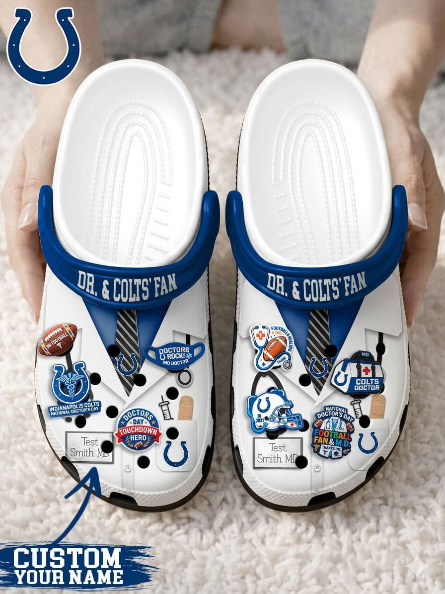 IC PREMIUM NFL NATIONAL DOCTOR'S DAY CLOGS WITH 8 CHARMS DDT  CTND