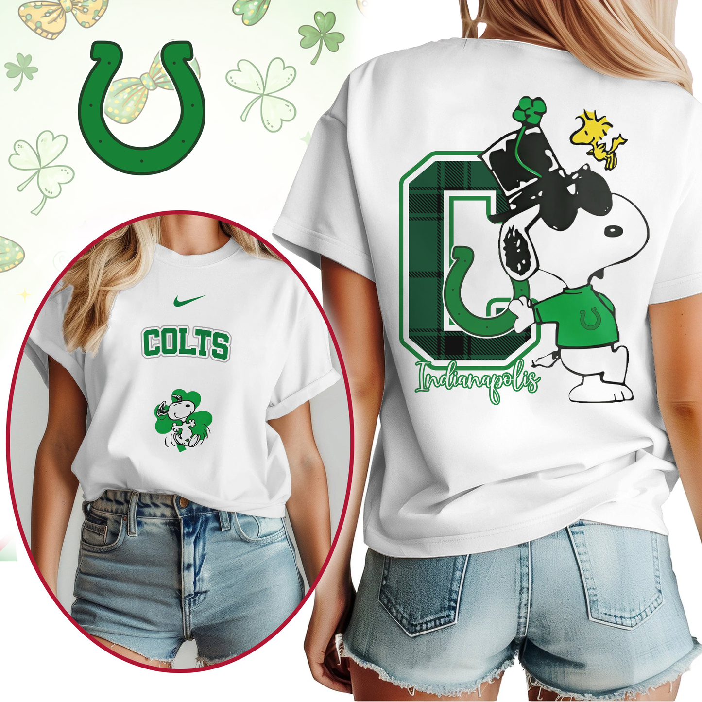 IC Premium NFL Snoopy St. Patricks Day Shirt DDT NTL