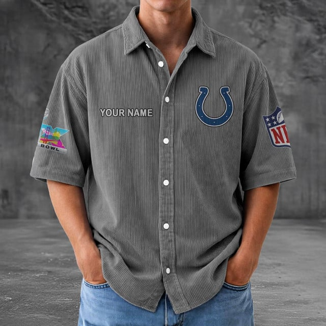 IC x NFL Men Seersucker Button Shirt DDT NTL