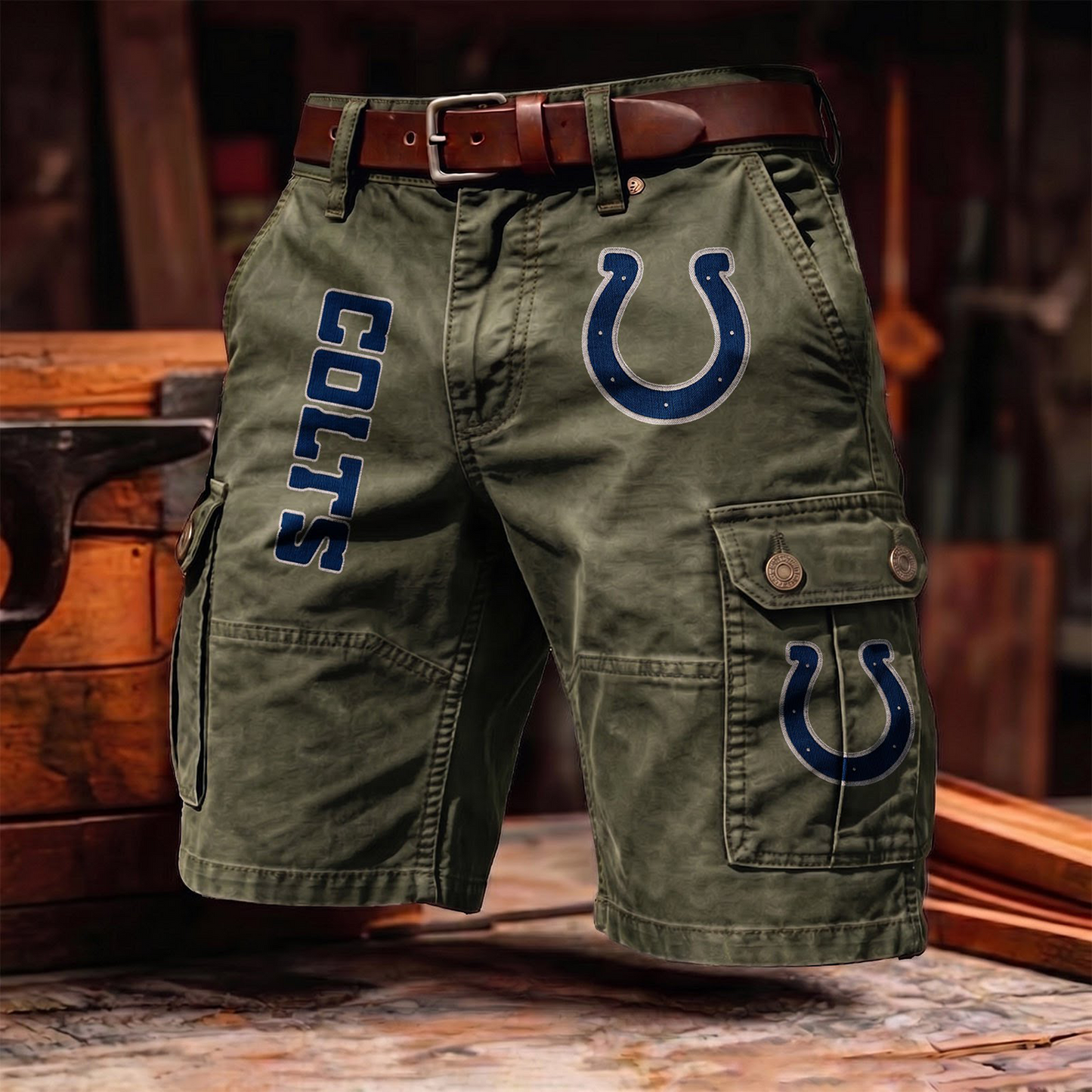 IC x NFL Men's cotton cargo shorts 80526 LBN