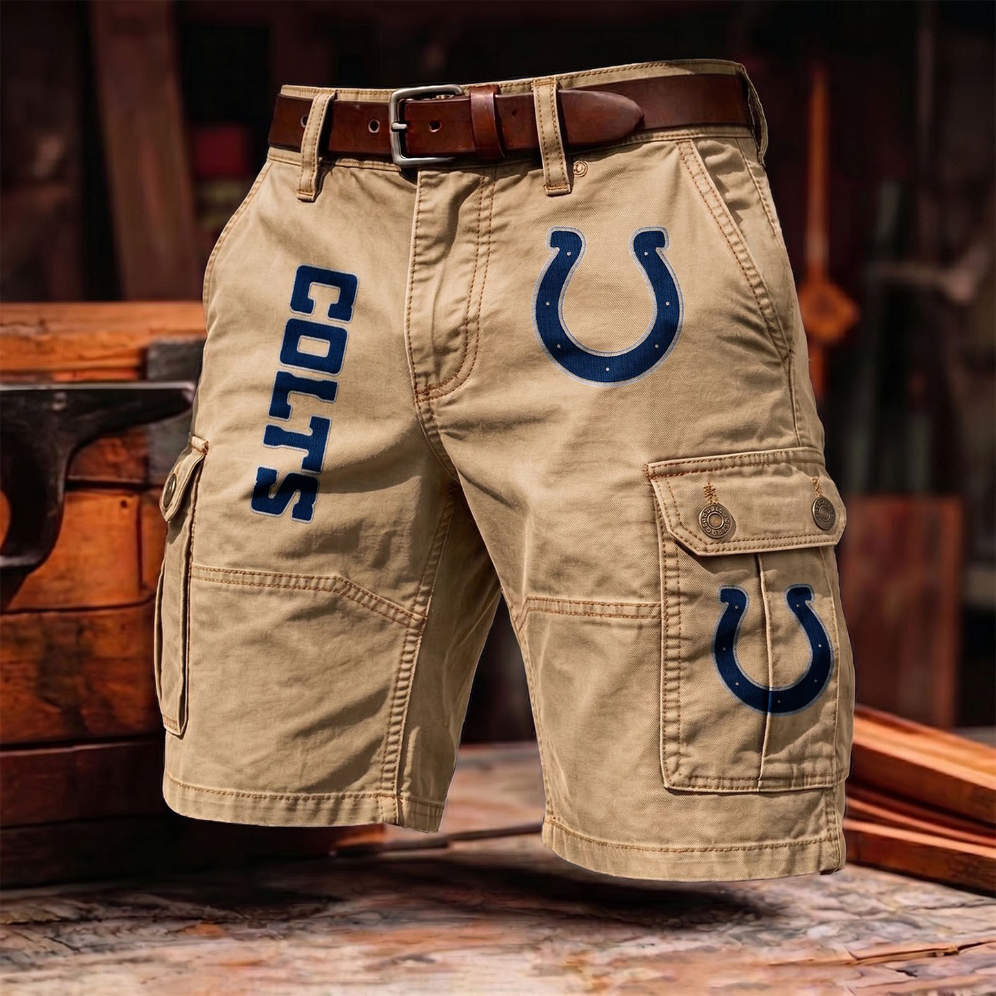 IC x NFL Men's cotton cargo shorts 80526 LBN