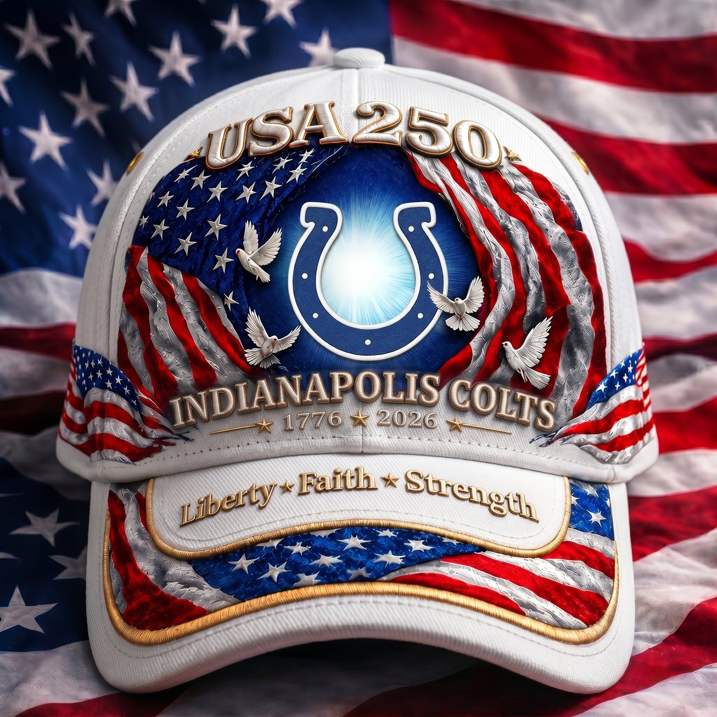 Premium NFL x IC 250 Years  Anniversary Of Freedom  Cap 220626