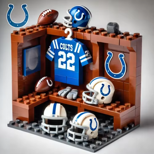 NFL Teams Custom Building Blocks Creative Peripheral Gift Model Toy Mini Changing Room Professional Football League Teams DDT HLP HLPHUONG