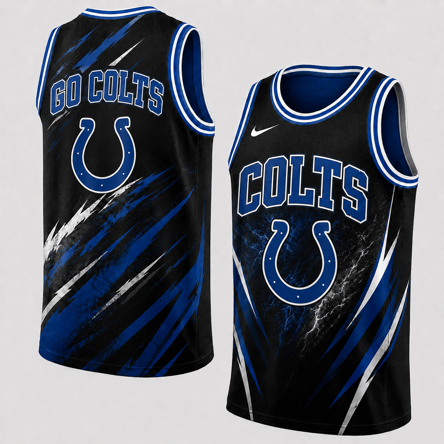 IND Premium NFL Abstract Scratch Sports Tank Top 1306