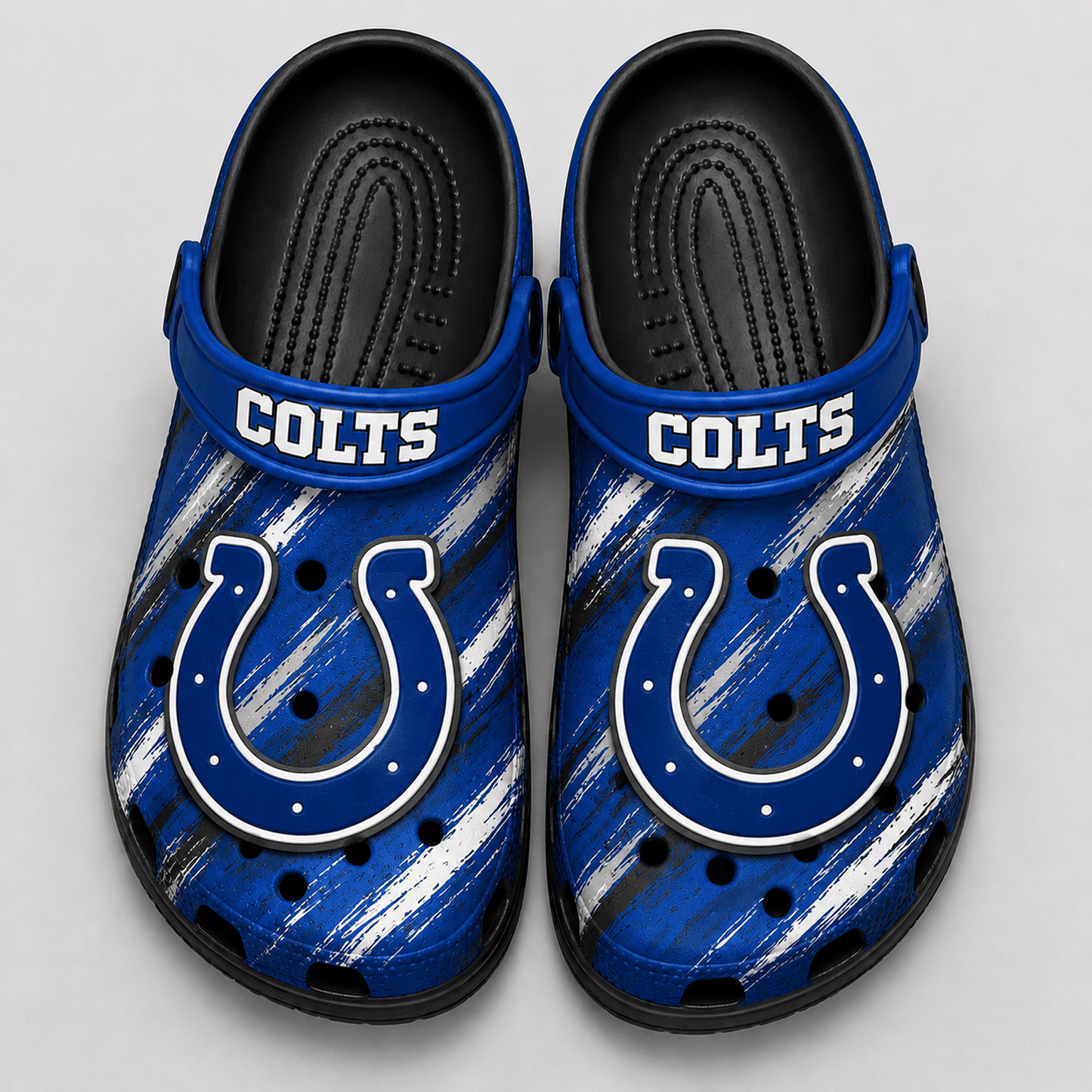 IND Premium NFL Game Day Football Fan Sport Clogs Crocs Abstract Scratch 1706