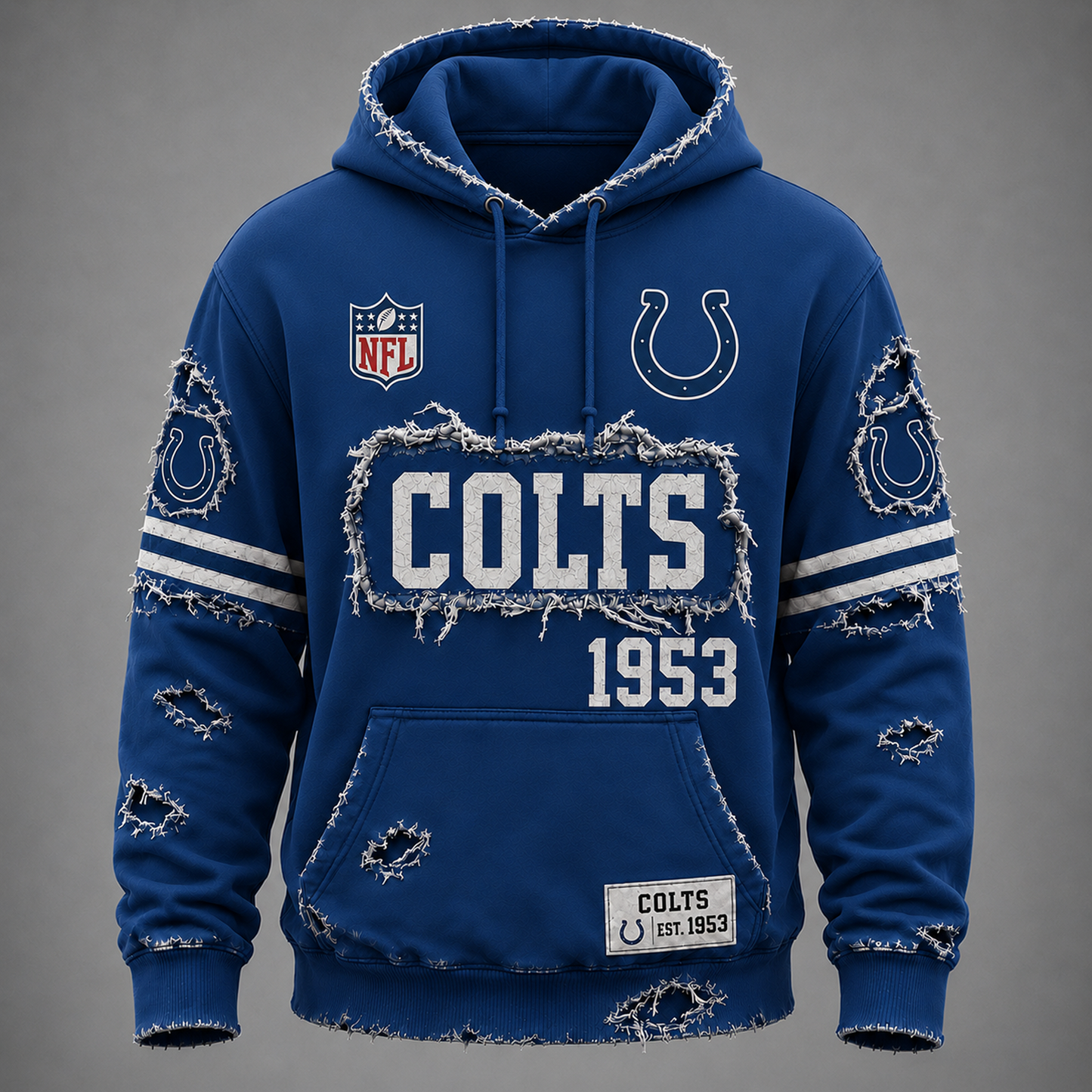 IND x NFL Distressed Premium Hoodie 0906 DatND DVT