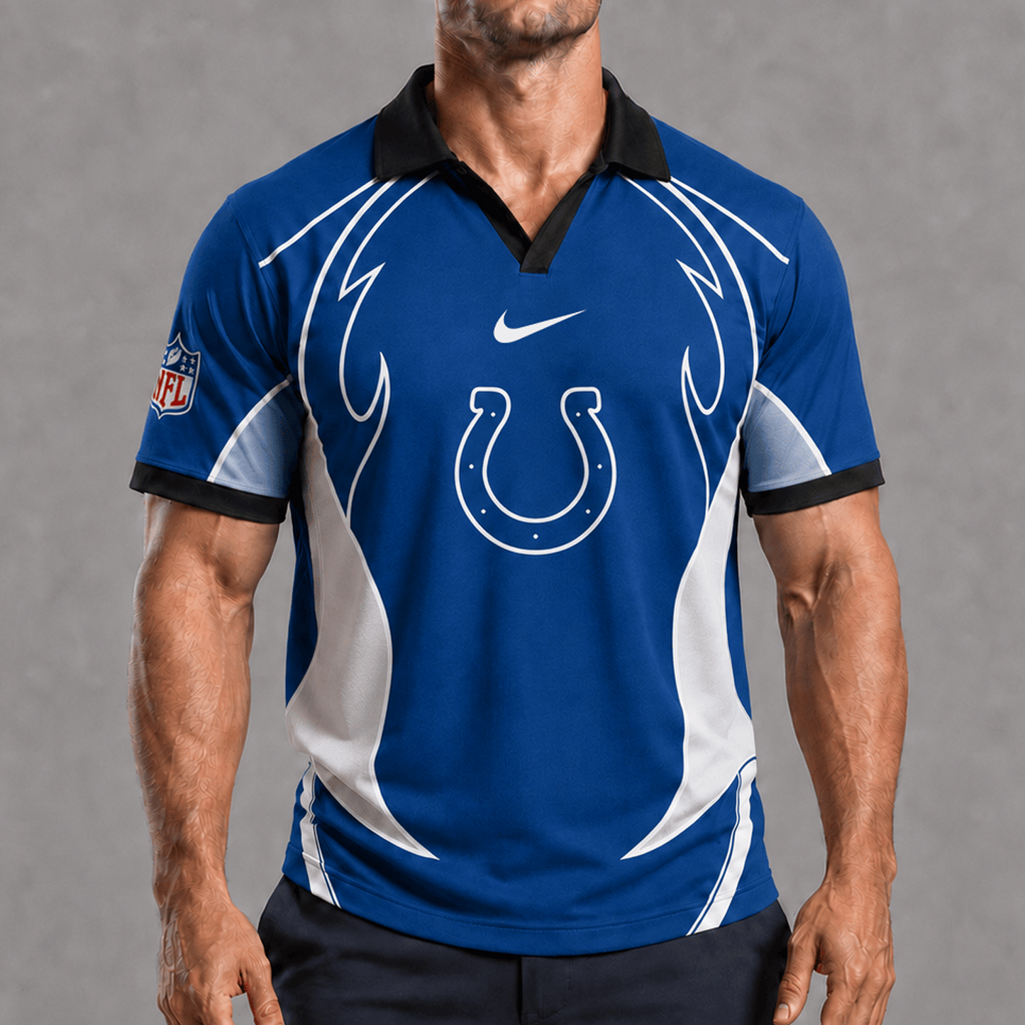 IND x NFL Premium Rugby Polo Shirt 1506