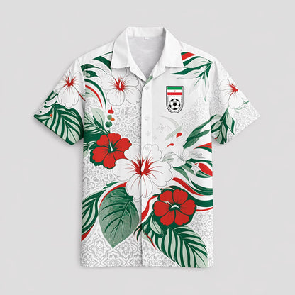 Iran World Cup 2026 Floral Hawaiian Shirt PVT02 DATND LBN 90526