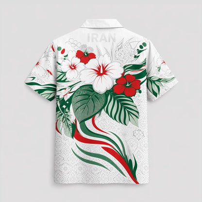 Iran World Cup 2026 Floral Hawaiian Shirt PVT02 DATND LBN 90526