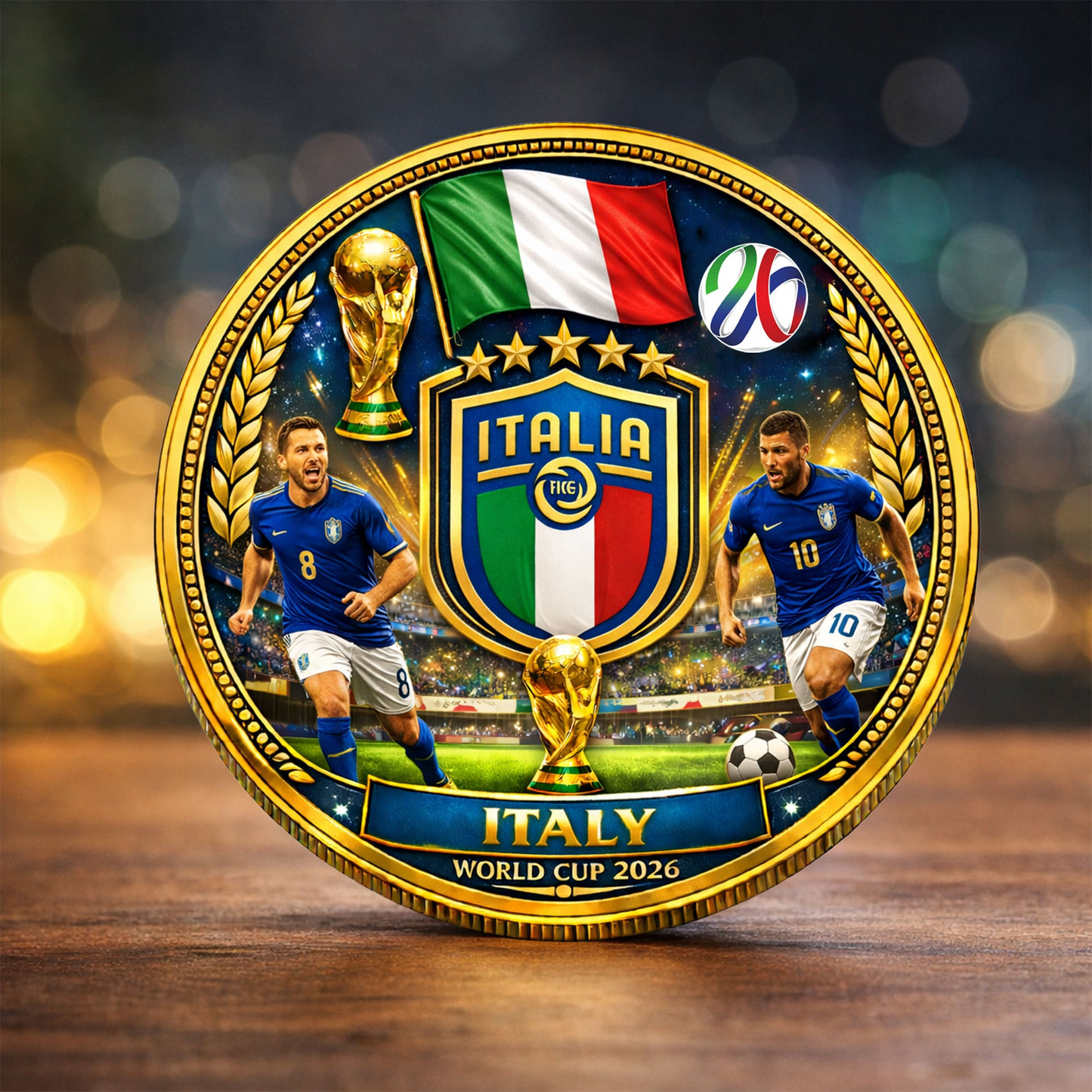 Italy Premium World Cup Commemorative Coin DDT CTND