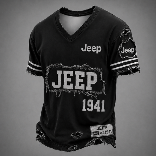 JEEP Premium LUXURY V-Neck T-Shirt DatND DVT