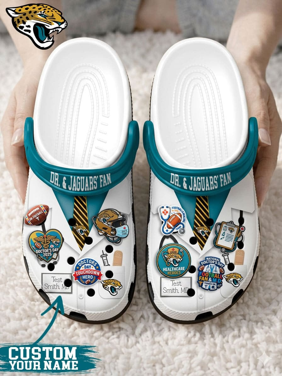 JJ PREMIUM NFL NATIONAL DOCTOR'S DAY CLOGS WITH 8 CHARMS DDT  CTND