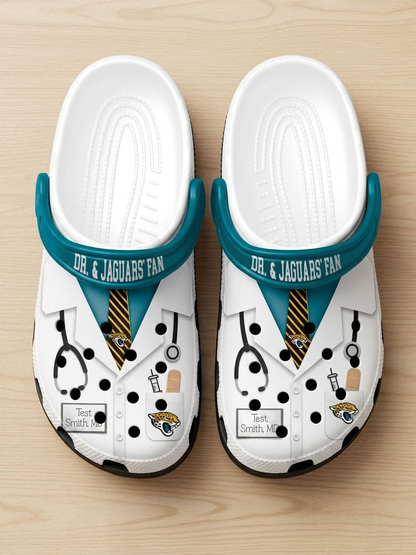 JJ PREMIUM NFL NATIONAL DOCTOR'S DAY CLOGS WITH 8 CHARMS DDT  CTND