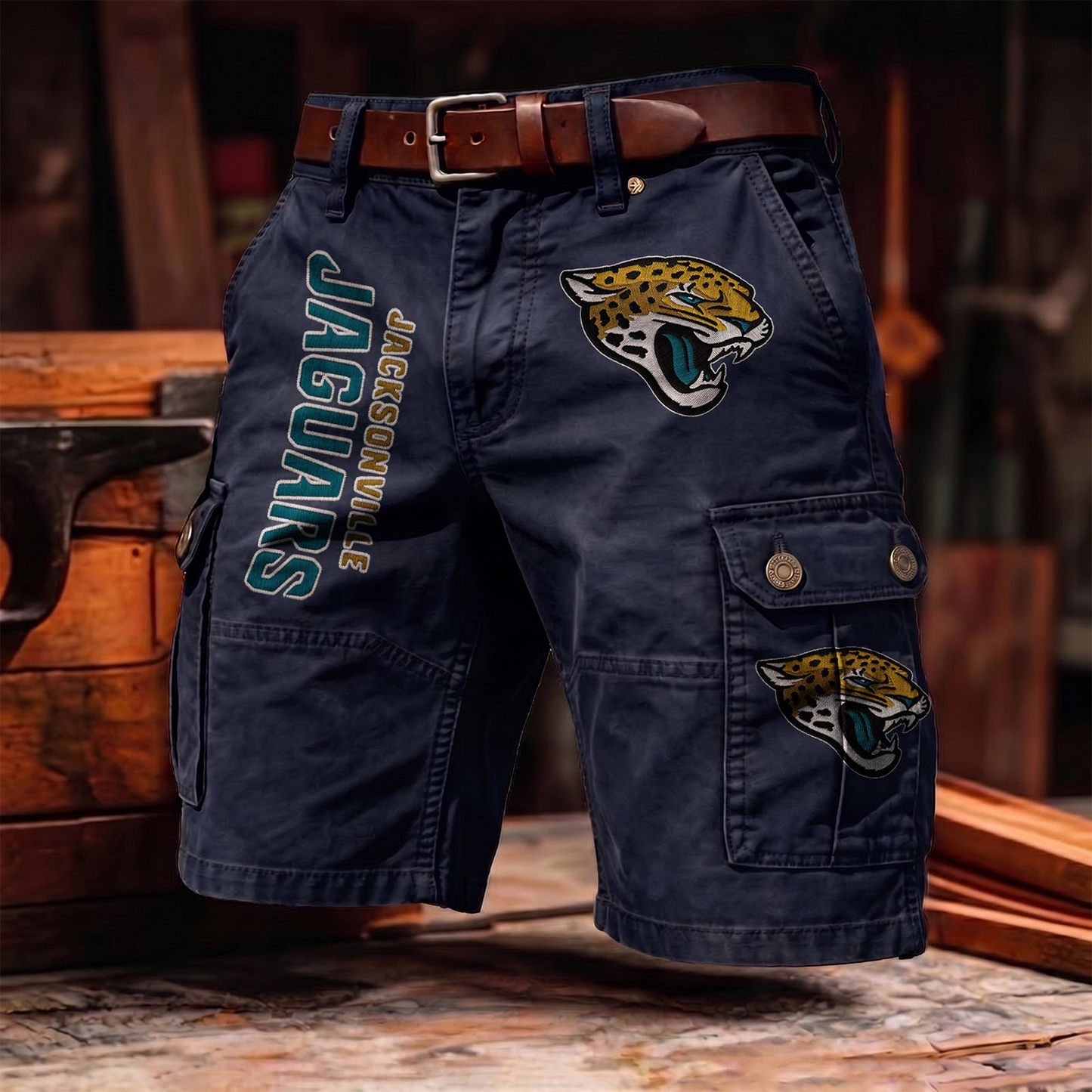 JJ x NFL Men's cotton cargo shorts 80526 LBN