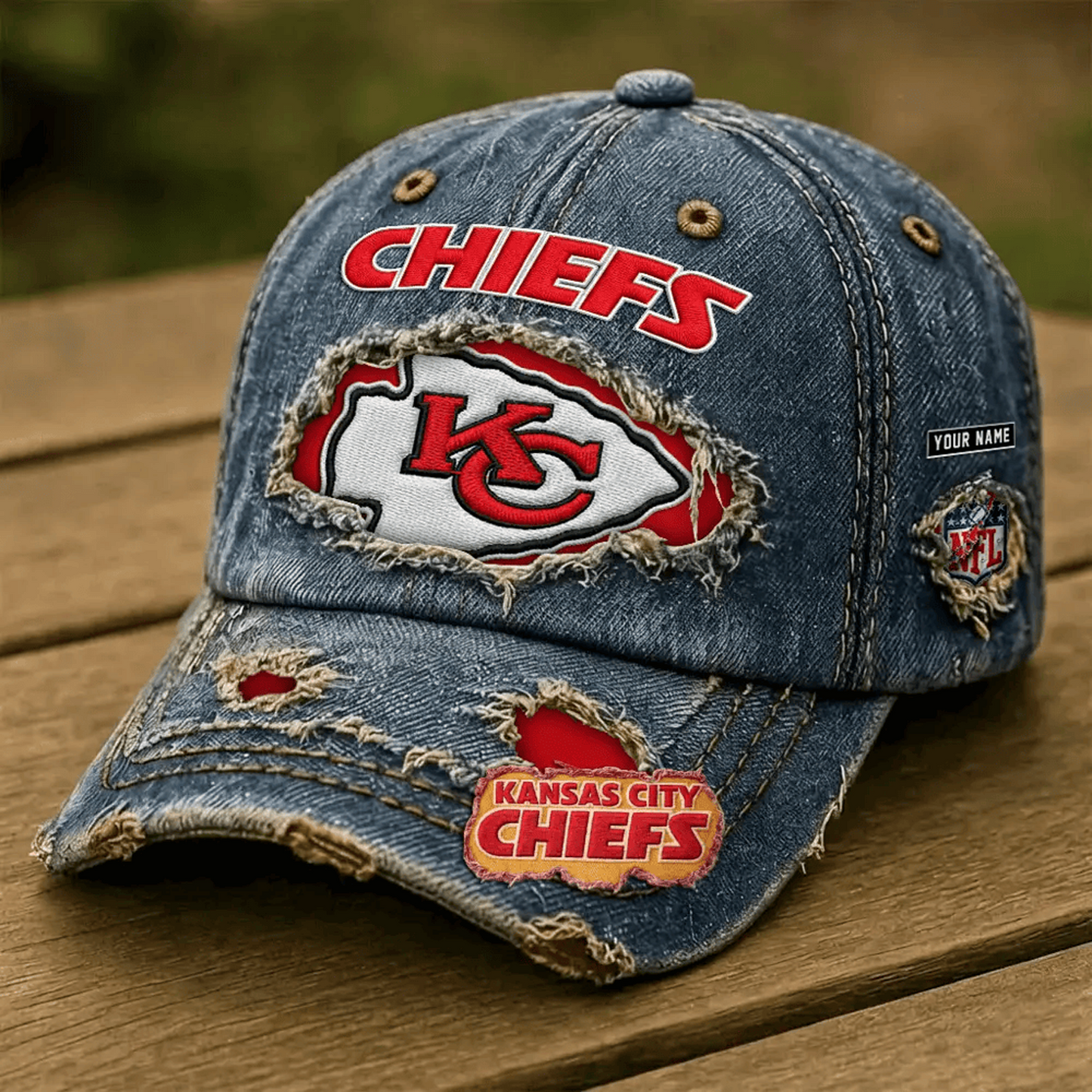KC x NFL Denim Washed Cap 2805 DatND DVT