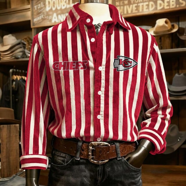 KCC x NFL Color Stripe Corduroy Shirt DDT NTL