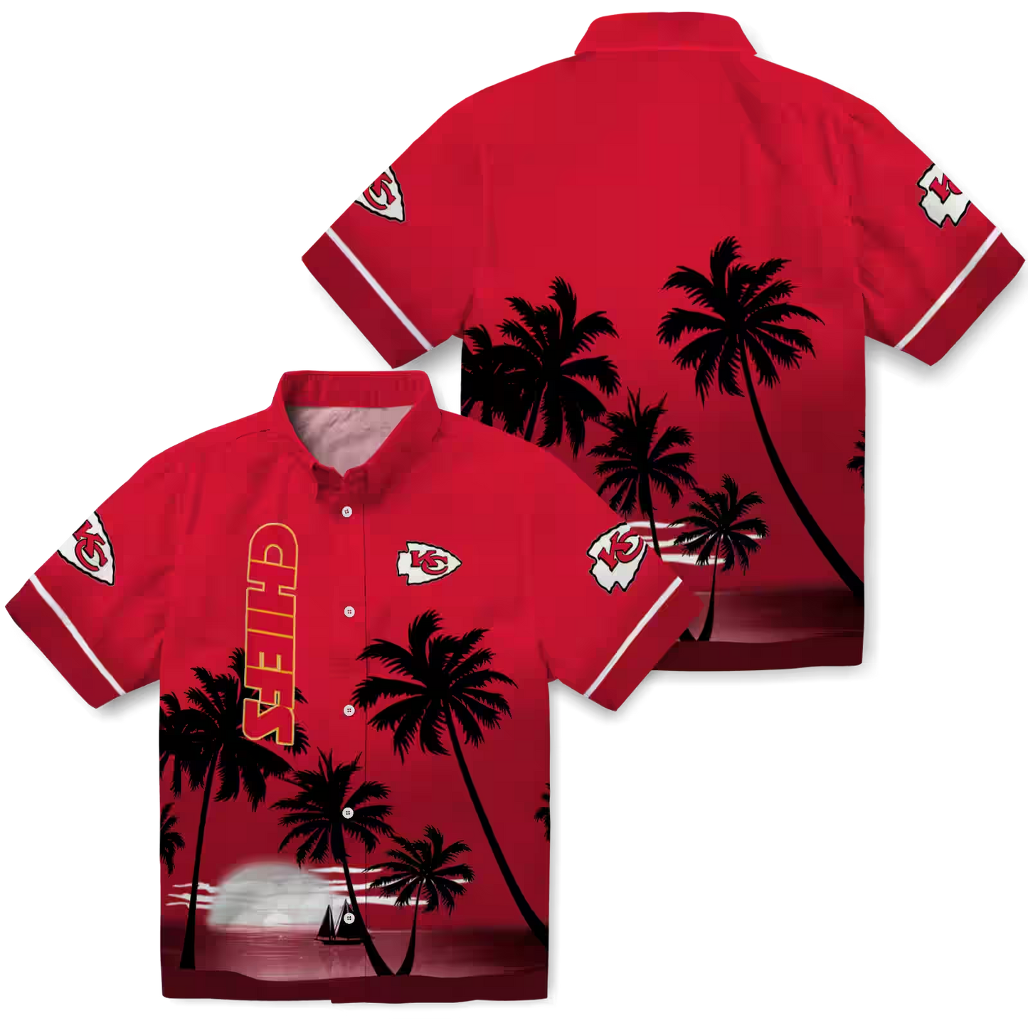 KCC x NFL Hawaiian Shirt – Beach Sunset DATND TANTD 270526