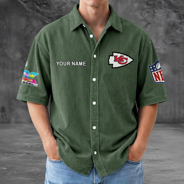 KCC x NFL Men Seersucker Button Shirt DDT NTL
