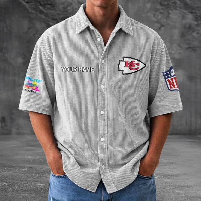 KCC x NFL Men Seersucker Button Shirt DDT NTL
