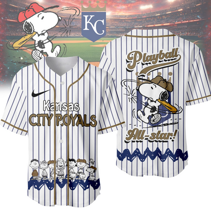 KCR x Premium MLB Snoopy Playball Jersey DDT NTL